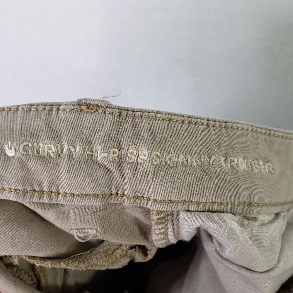 American Eagle Curvy Hi-Rise Super Stretch Skinny Trousers Tan Womens 2 Short‎ - Picture 5 of 11